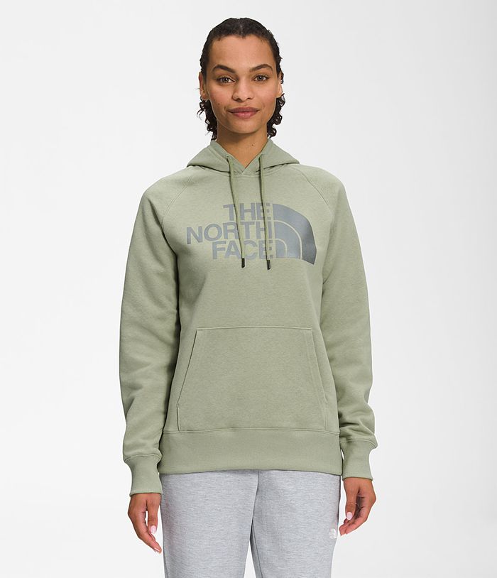 Sudadera Con Capucha The North Face Mujer Luxe Half Dome Pullover Verde - Peru 45268CONG